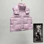 lululemon Women's Wunder Puff Water-Repellent Cropped Down Vest in Strawberry Milkshake