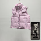 lululemon Women's Wunder Puff Water-Repellent Cropped Down Vest in Strawberry Milkshake