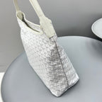 HOBO BOHÈME 34 IN WHITE GOYARDINE CANVAS AND CALFSKIN