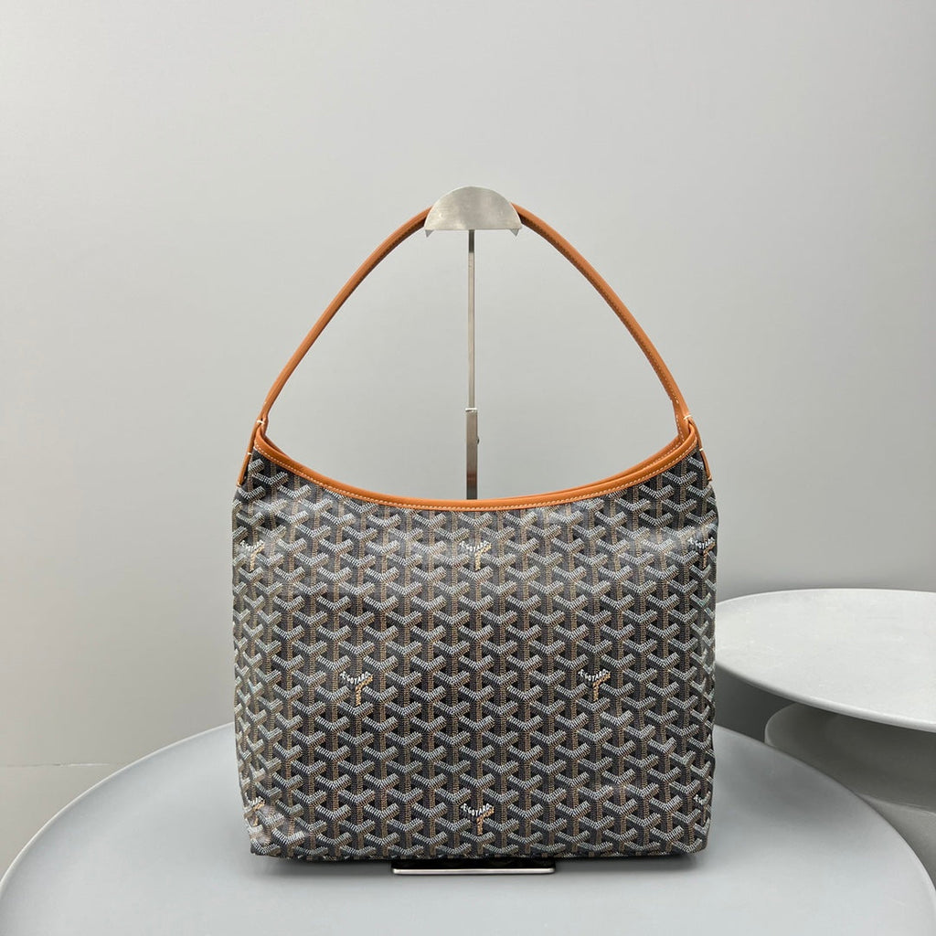 HOBO BOHÈME 34 IN BROWN GOYARDINE CANVAS AND CALFSKIN