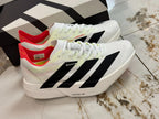 adidas Adizero Adios Pro 4 Running Shoes - Cloud White / Core Black / Silver Metallic