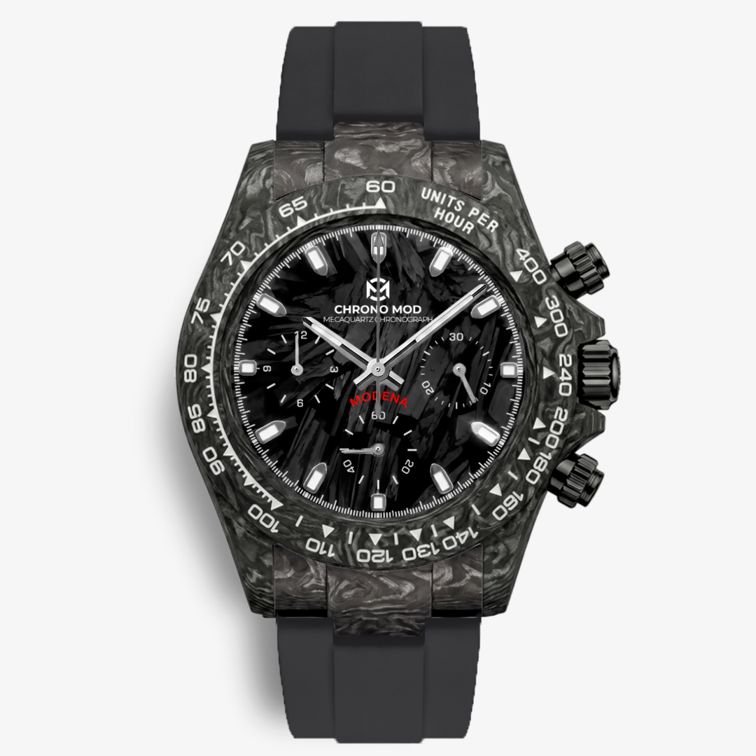 Modena – Forged Carbon Chronograph