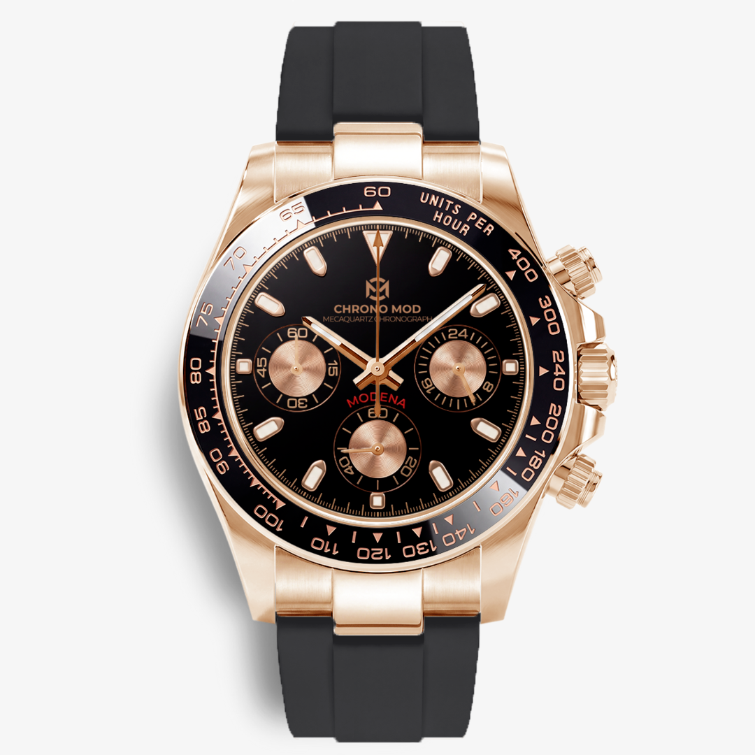 Modena – Rose Gold  Black