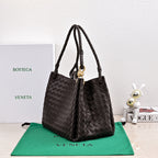BV 26s Parachute Bag Deep Coffee Intrecciato Leather 291399