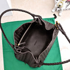 BV 26s Parachute Bag Deep Coffee Intrecciato Leather 291399