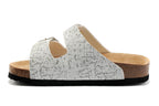 Birkenstock Arizona (Marble Print / White Crackle Birko-Flor)