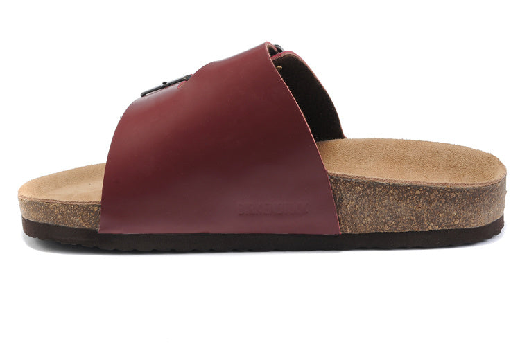 Birkenstock Arizona Slide Sandal Burgundy