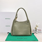 BV 26s Parachute Bag Sage Green Intrecciato Leather 291405