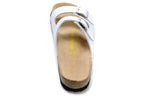 Birkenstock Arizona (White Birko-Flor / Synthetic Leather)