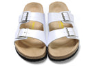Birkenstock Arizona (White Birko-Flor / Synthetic Leather)