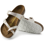 Birkenstock Mayari Sandal Shiny Snake Print / Iridescent Python White