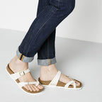 Birkenstock Mayari Sandal Shiny Snake Print / Iridescent Python White