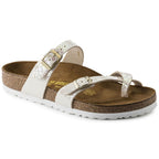 Birkenstock Mayari Sandal Shiny Snake Print / Iridescent Python White