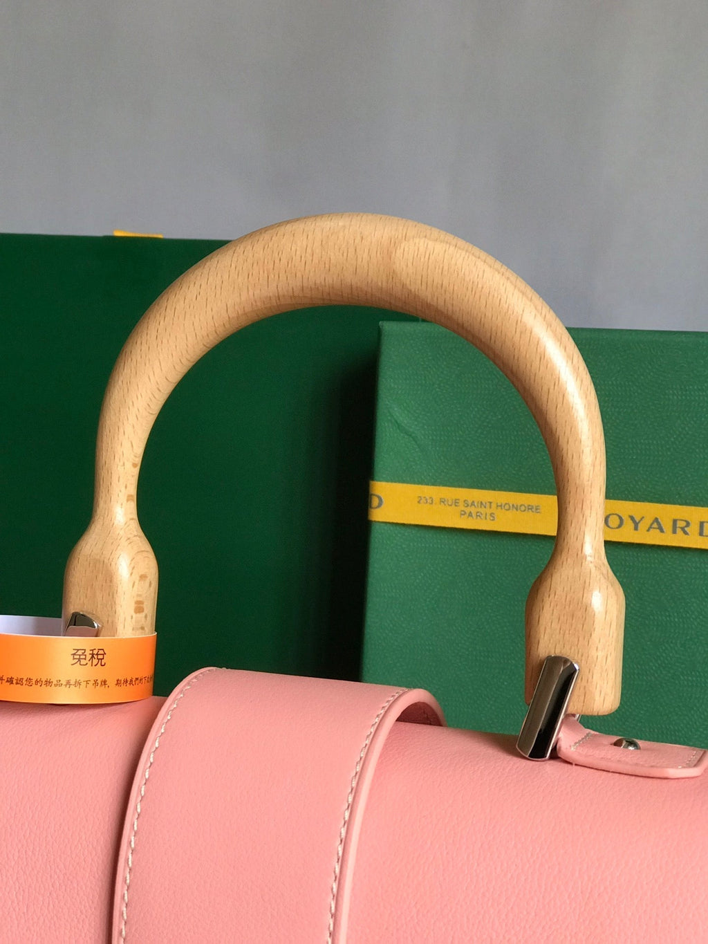 SAÏGON PM BAG 28 IN BABY PINK GOYARDINE CANVAS AND CALFSKIN