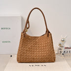 BV 26s Parachute Bag Brown Intrecciato Suede 291415