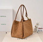 BV 26s Parachute Bag Brown Intrecciato Suede 291415