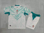 KIDS Portugal  Away Kit – Teal Wave Pattern