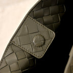 BV 26s Parachute Bag Olive Intrecciato Suede 291417