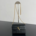 BV 26s Andiamo Pouch Black Intrecciato Leather 291434