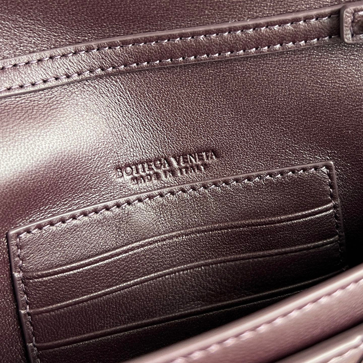 BV 26s Andiamo Pouch Coffee Intrecciato Leather 291436