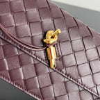 BV 26s Andiamo Pouch Coffee Intrecciato Leather 291436