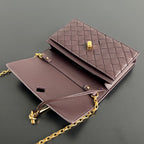 BV 26s Andiamo Pouch Coffee Intrecciato Leather 291436