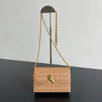 BV 26s Andiamo Pouch Beige Intrecciato Leather 291438