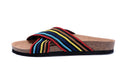 Birkenstock Siena Sandal Multicolor Rainbow Striped Textile