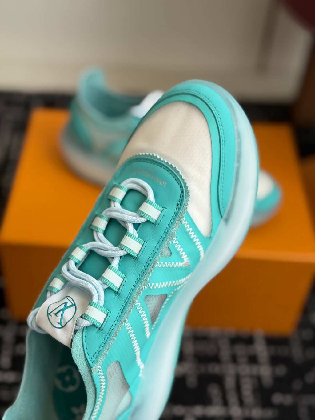 Louis Vuitton LV Sprint Sneaker (Turquoise/Water Green)