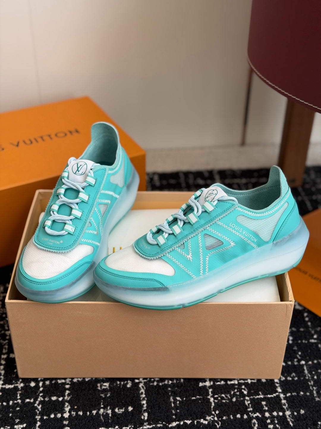 Louis Vuitton LV Sprint Sneaker (Turquoise/Water Green)