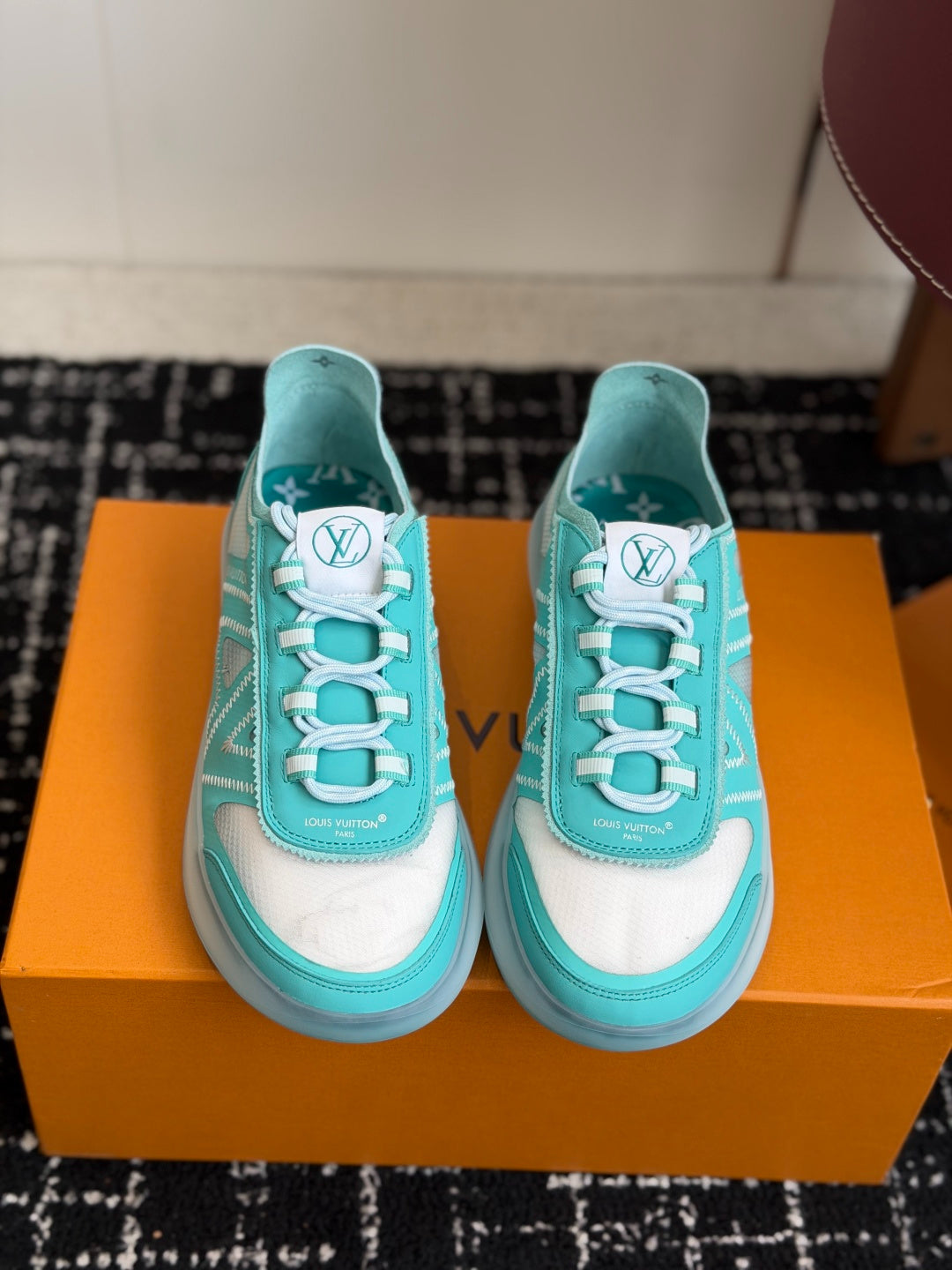 Louis Vuitton LV Sprint Sneaker (Turquoise/Water Green)