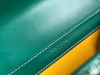 SAÏGON PM BAG 28 IN GREEN GOYARDINE CANVAS AND CALFSKIN
