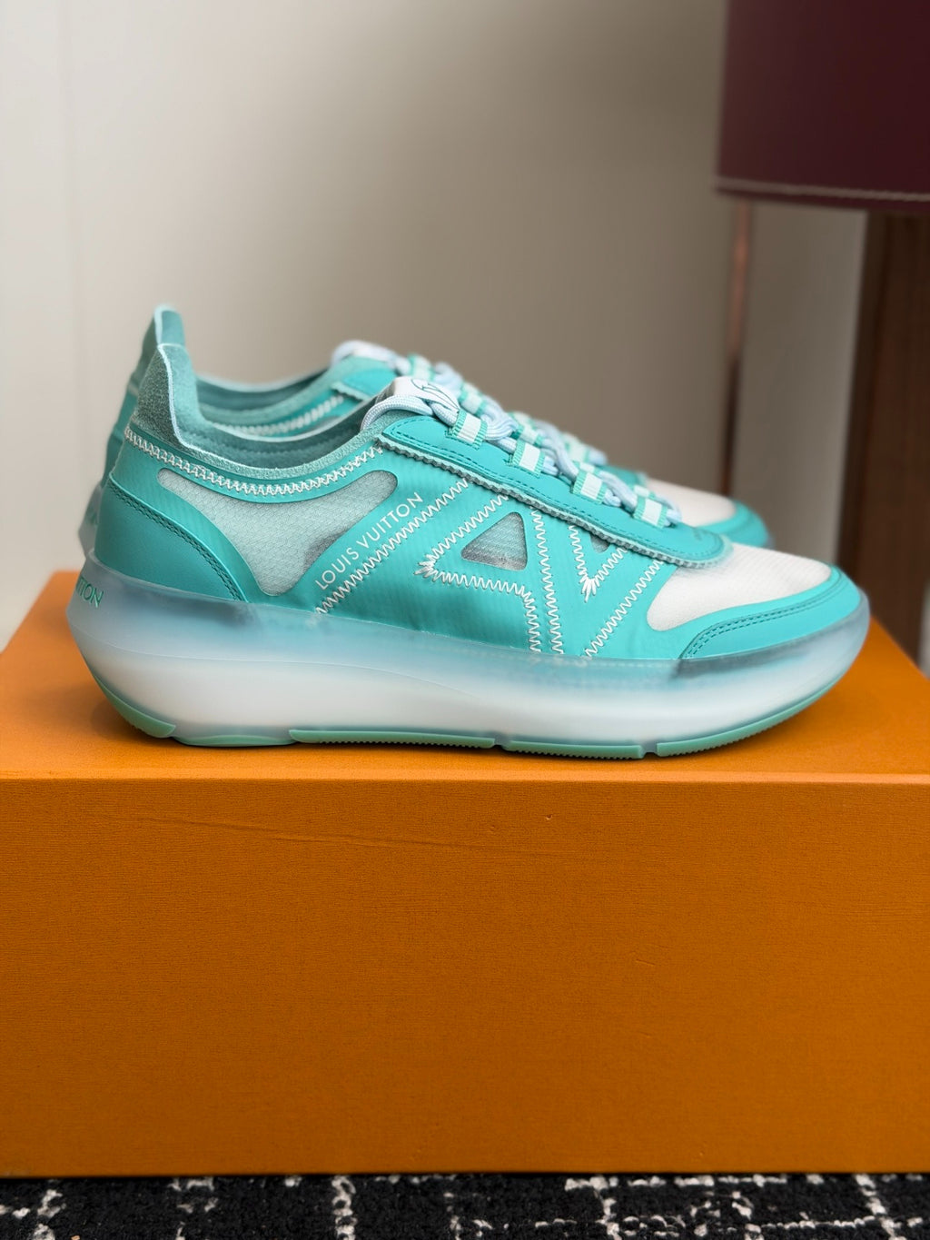 Louis Vuitton LV Sprint Sneaker (Turquoise/Water Green)