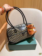 SAINT MARTIN BAG 34 IN BLACK GOYARDINE CANVAS AND CALFSKIN