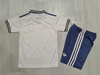 KIDS Italy  World Cup Away Kit – Grey Geometric Pattern
