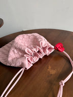 BV 26s Dust Bag Light Pink Intrecciato Leather