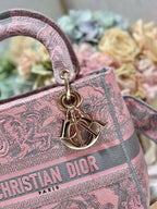 CD Old Foundation Tiger 24 Lady Dior Bag Canvas 336685