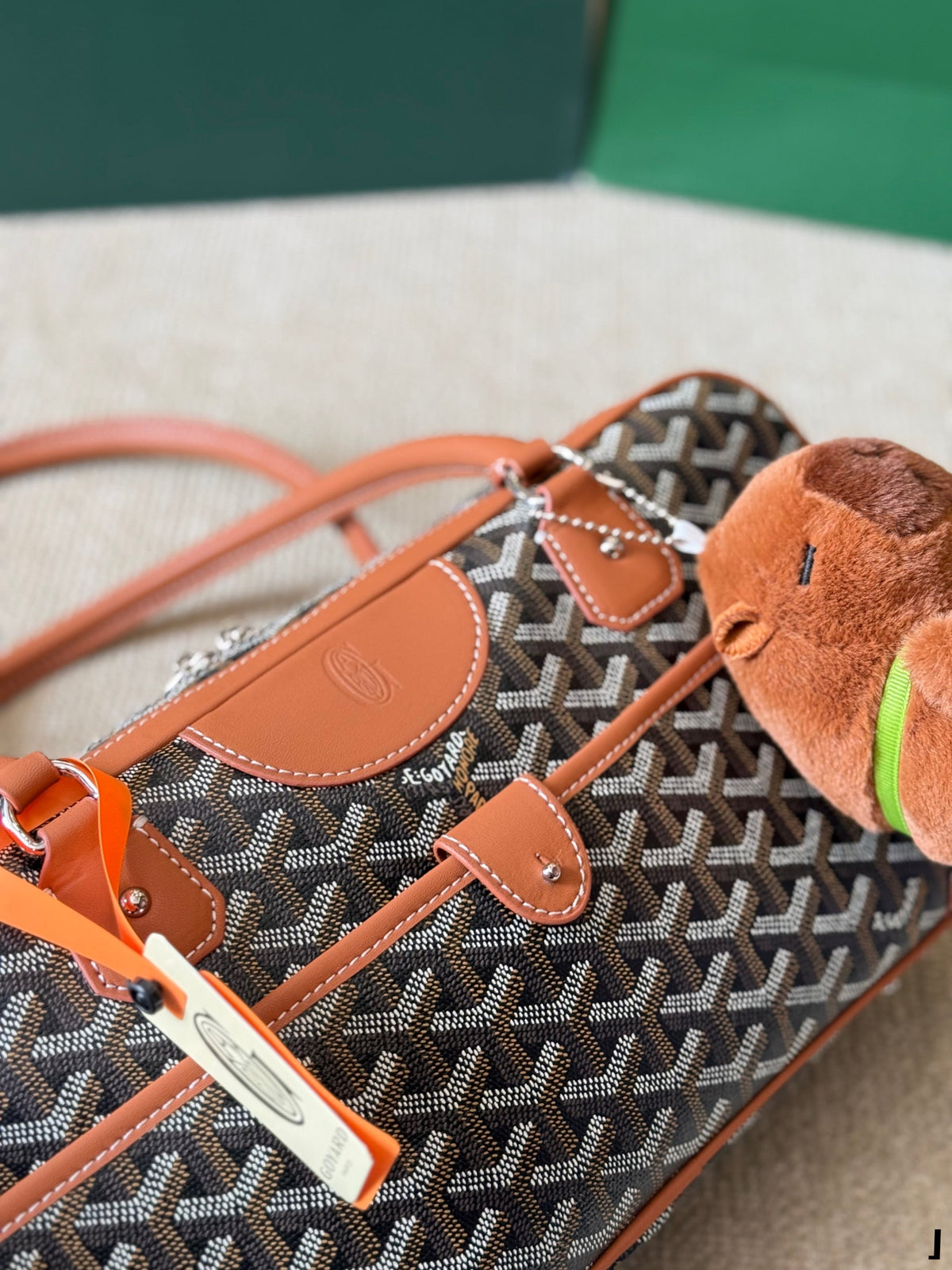 SAINT MARTIN MINI BAG 22 IN BROWN GOYARDINE CANVAS AND CALFSKIN