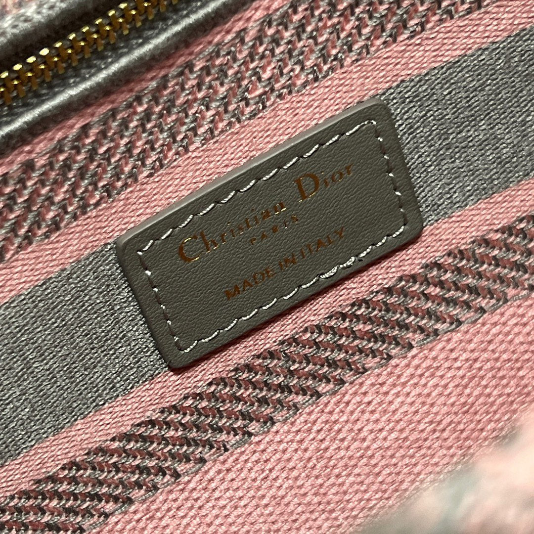 CD Old Foundation Tiger 24 Lady Dior Bag Canvas 336685