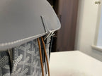 ALPIN BACKPACK 37 IN GREY LAMBSKIN AND GOYARDINE CANVAS