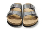 Birkenstock Arizona (Gray Birko-Flor / Synthetic Leather)