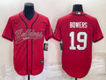 Men's Georgia Bulldogs Brock Bowers #19 Red Game Player Jersey