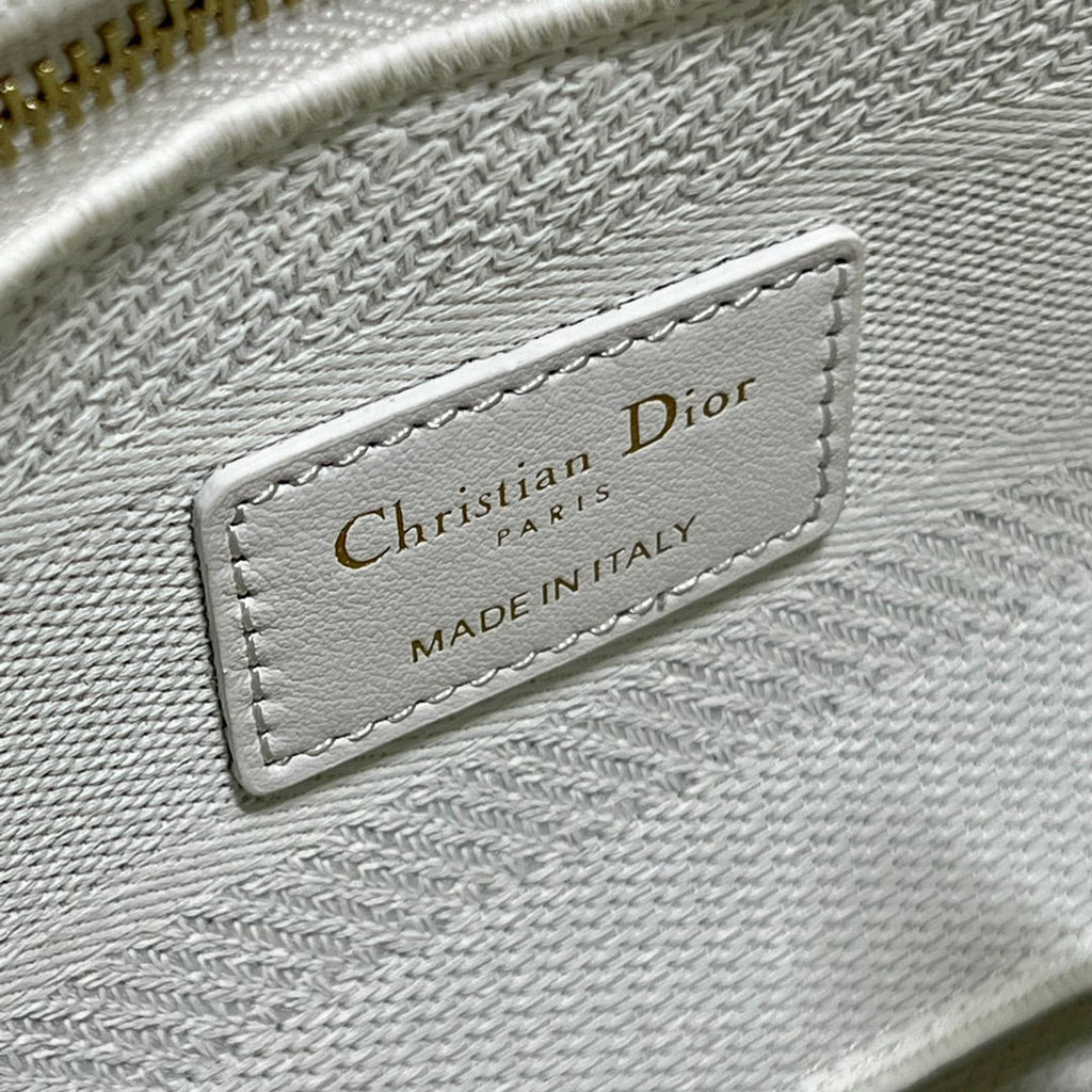 CD Mesh White 24 Lady Dior Bag Canvas 336703