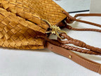 BV Small Parachute 20cm Tan Brown Suede Intrecciato Leather