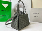 BV Small Parachute 20cm Olive Intrecciato  Leather