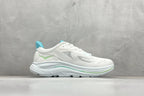 HOKA Clifton 10 Cushioned Road Running Sneakers White Teal