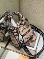 CD Fireworks Pink 24 Lady Dior Bag Canvas 336730