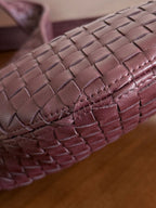 BV 25s Veneto Bag 27cm Burugndy Calfskin Hardware