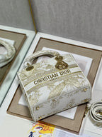 CD Golden Magpie 24 Lady Dior Bag Canvas 336736