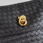 BV 26s Madison Bag 27cm Black Intrecciato Leather